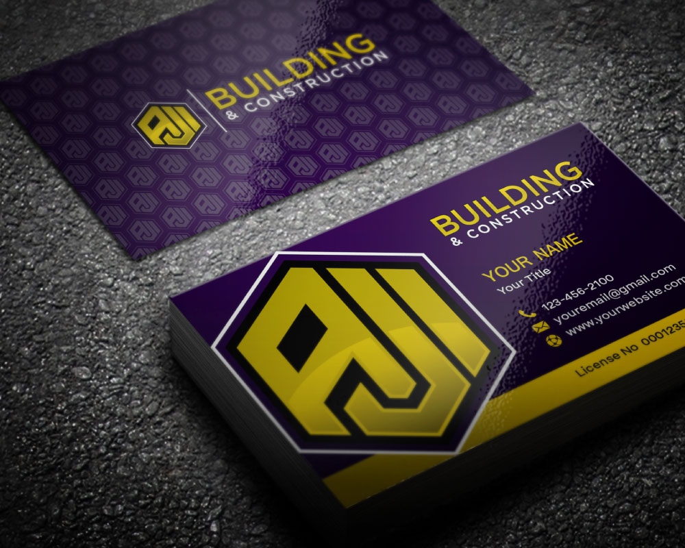 AJI Building & Construction logo design by Boomstudioz