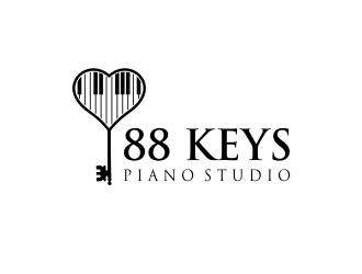 88 Keys Piano Studio logo design by bang_buncis