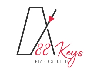 88 Keys Piano Studio logo design by savvyartstudio