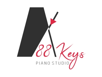 88 Keys Piano Studio logo design by savvyartstudio