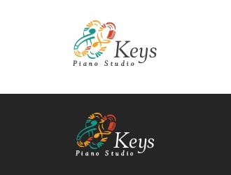 88 Keys Piano Studio logo design by tazbir01
