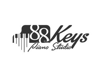 88 Keys Piano Studio logo design by fastsev