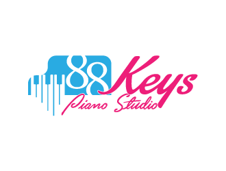 88 Keys Piano Studio logo design by fastsev