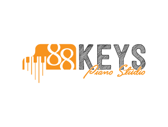 88 Keys Piano Studio logo design by fastsev