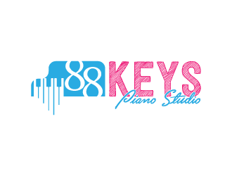 88 Keys Piano Studio logo design by fastsev