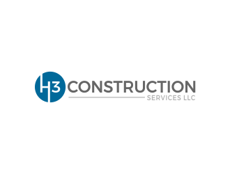 H3 CONSTRUCTION SERVICES LLC logo design by creator_studios