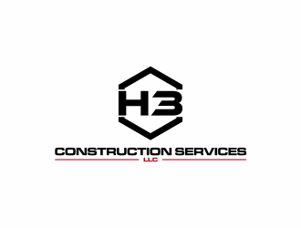 H3 CONSTRUCTION SERVICES LLC logo design by santrie