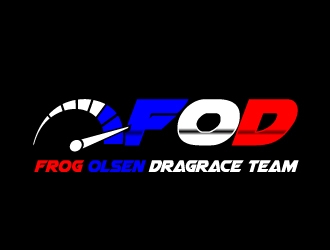 Frog Olsen Dragrace Team logo design by samuraiXcreations