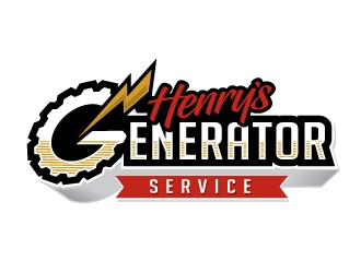 Henrys Generator Service  logo design by REDCROW