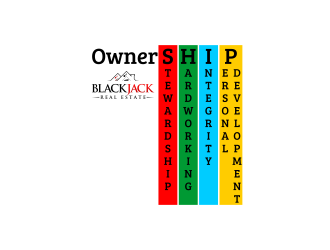 Blackjack Real Estate logo design by rykos