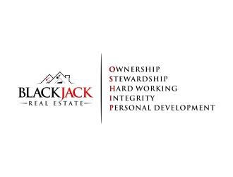 Blackjack Real Estate logo design by Mbezz