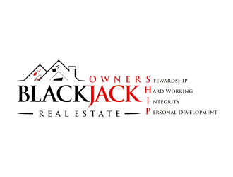 Blackjack Real Estate logo design by scolessi