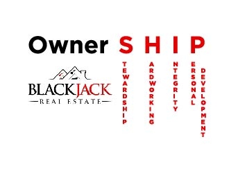 Blackjack Real Estate logo design by maserik