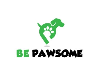 Be Pawsome logo design by Conception