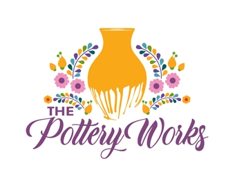 The PotteryWorks logo design by DreamLogoDesign