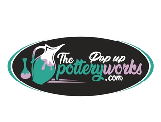 The PotteryWorks logo design by DreamLogoDesign