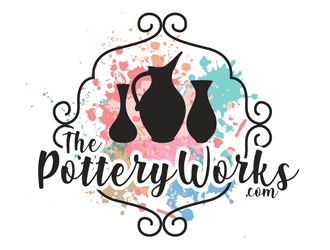 The PotteryWorks logo design by DreamLogoDesign