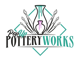 The PotteryWorks logo design by DreamLogoDesign