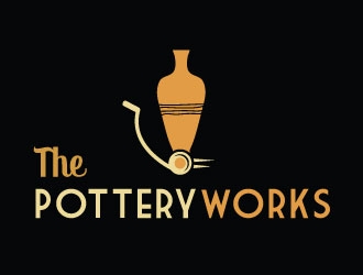 The PotteryWorks logo design by Suvendu