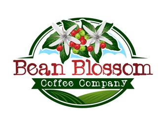 Bean Blossom Coffee Company logo design by DreamLogoDesign