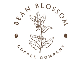 Bean Blossom Coffee Company logo design by MonkDesign
