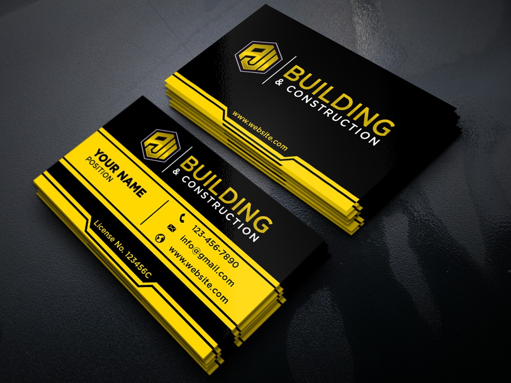 AJI Building & Construction logo design by Gelotine