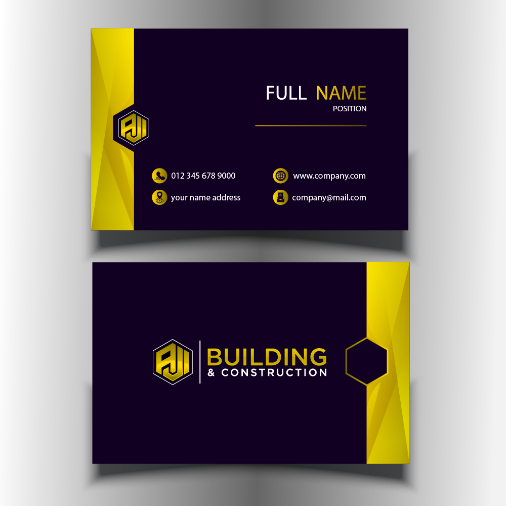 AJI Building & Construction logo design by AnuragYadav