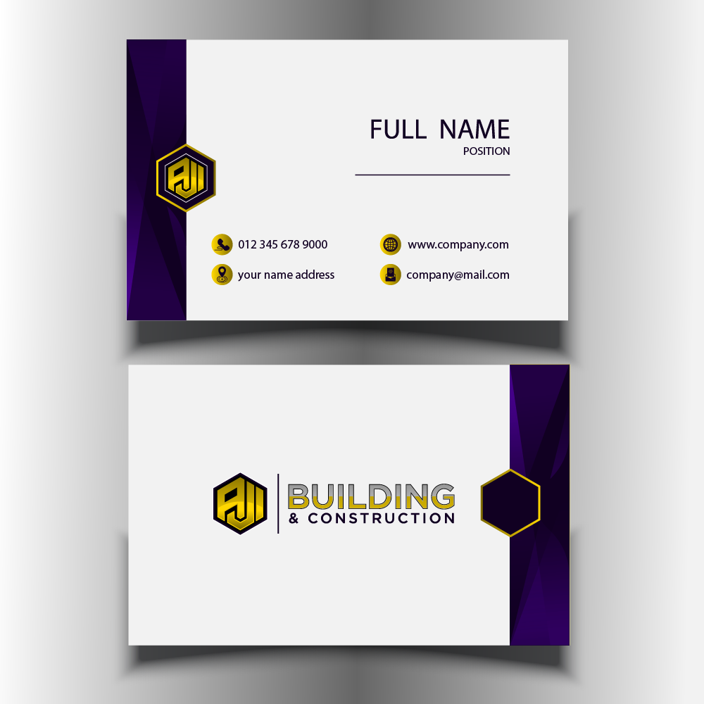 AJI Building & Construction logo design by AnuragYadav