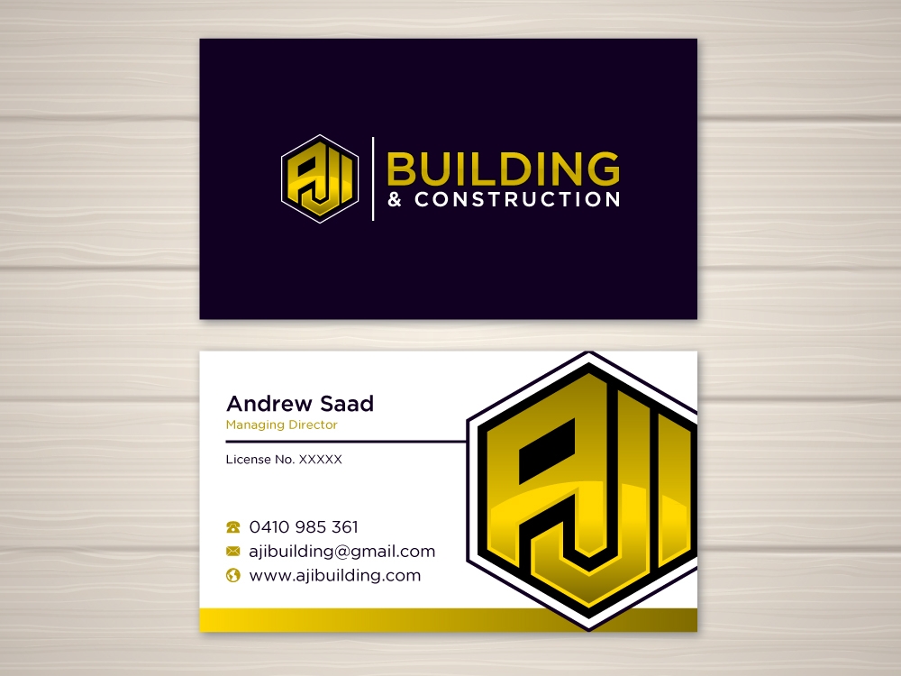 AJI Building & Construction logo design by labo