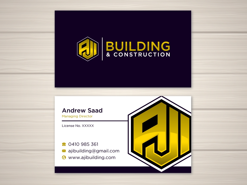 AJI Building & Construction logo design by labo