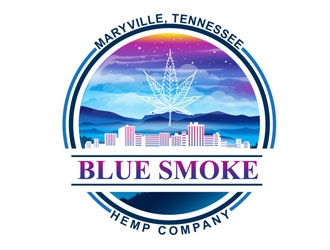 Blue Smoke Hemp Company logo design by frontrunner
