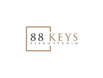 88 Keys Piano Studio logo design by bricton
