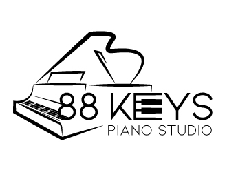 88 Keys Piano Studio logo design by jaize