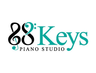 88 Keys Piano Studio logo design by J0s3Ph