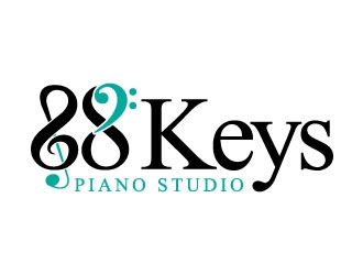 88 Keys Piano Studio logo design by J0s3Ph