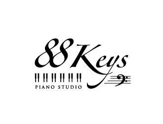 88 Keys Piano Studio logo design by zakdesign700