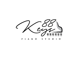 88 Keys Piano Studio logo design by zakdesign700