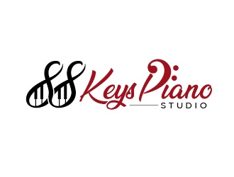 88 Keys Piano Studio logo design by usef44