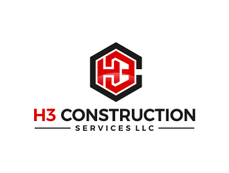 H3 CONSTRUCTION SERVICES LLC logo design by creator_studios