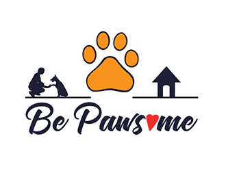 Be Pawsome logo design by Optimus