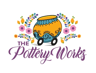 The PotteryWorks logo design by DreamLogoDesign