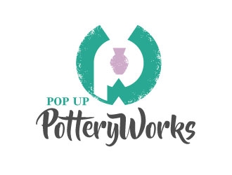 The PotteryWorks logo design by Suvendu