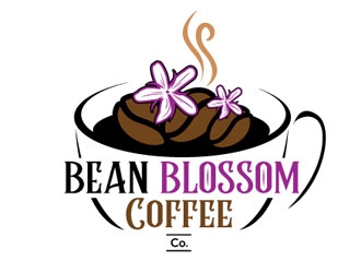 Bean Blossom Coffee Company logo design by logoguy