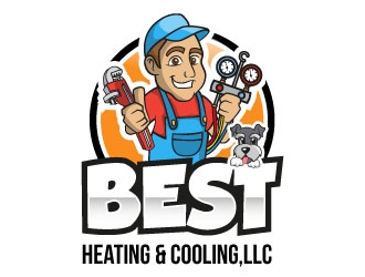 Best Heating & Cooling,LLC logo design by boybud40