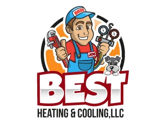 Best Heating & Cooling,LLC logo design - 48hourslogo.com