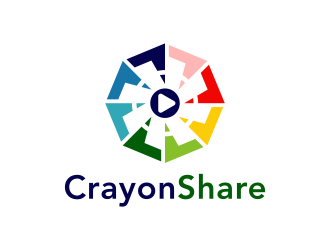 CrayonShare logo design by BlessedArt