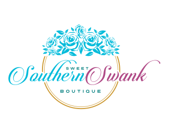 Sweet Southern Swank Boutique  logo design by AisRafa