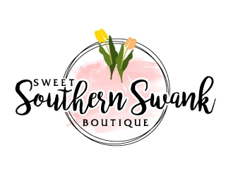 Sweet Southern Swank Boutique  logo design by ElonStark