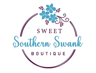 Sweet Southern Swank Boutique  logo design by MonkDesign
