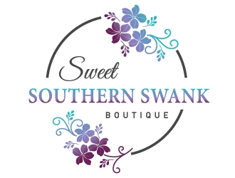Sweet Southern Swank Boutique  logo design by MonkDesign